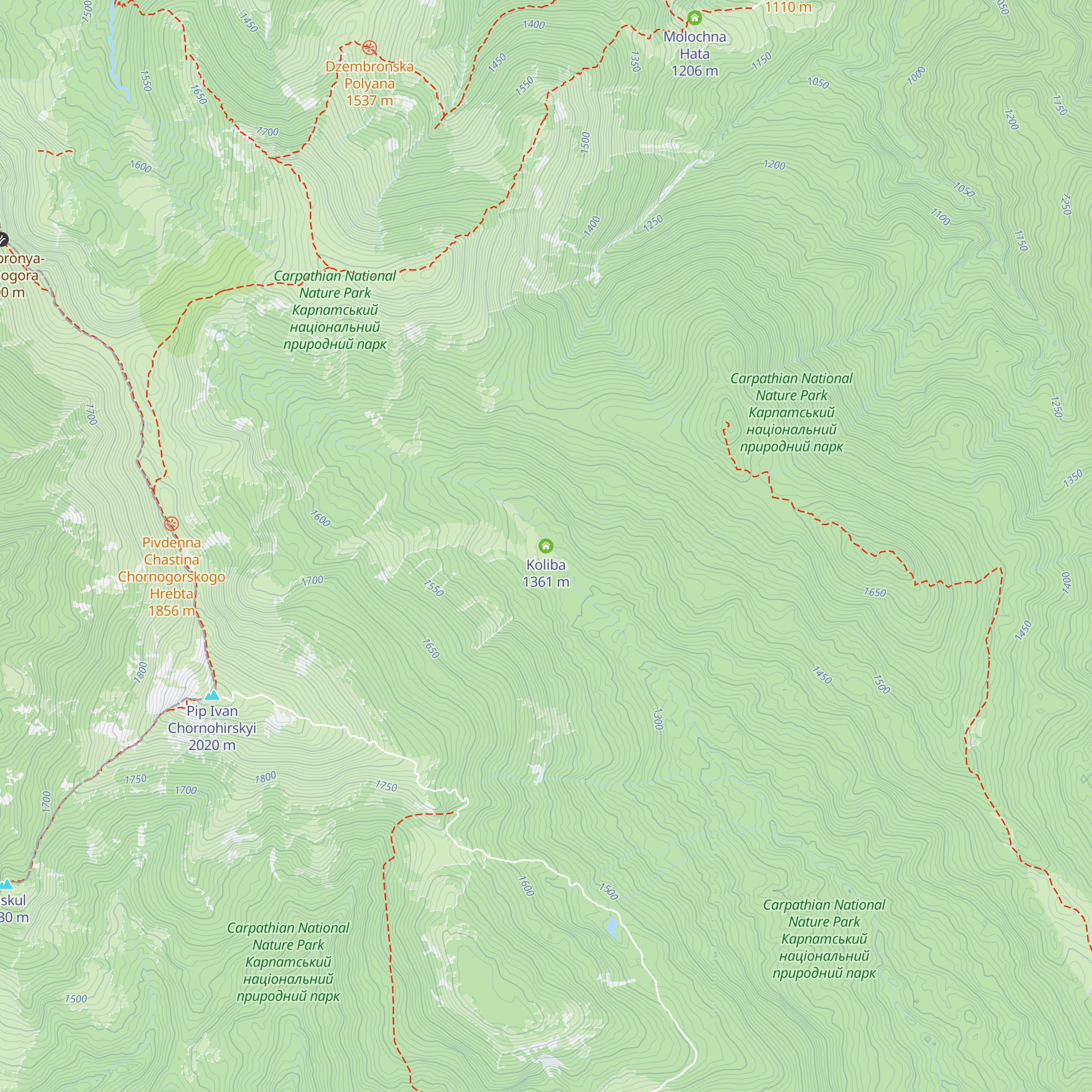 Koliba map