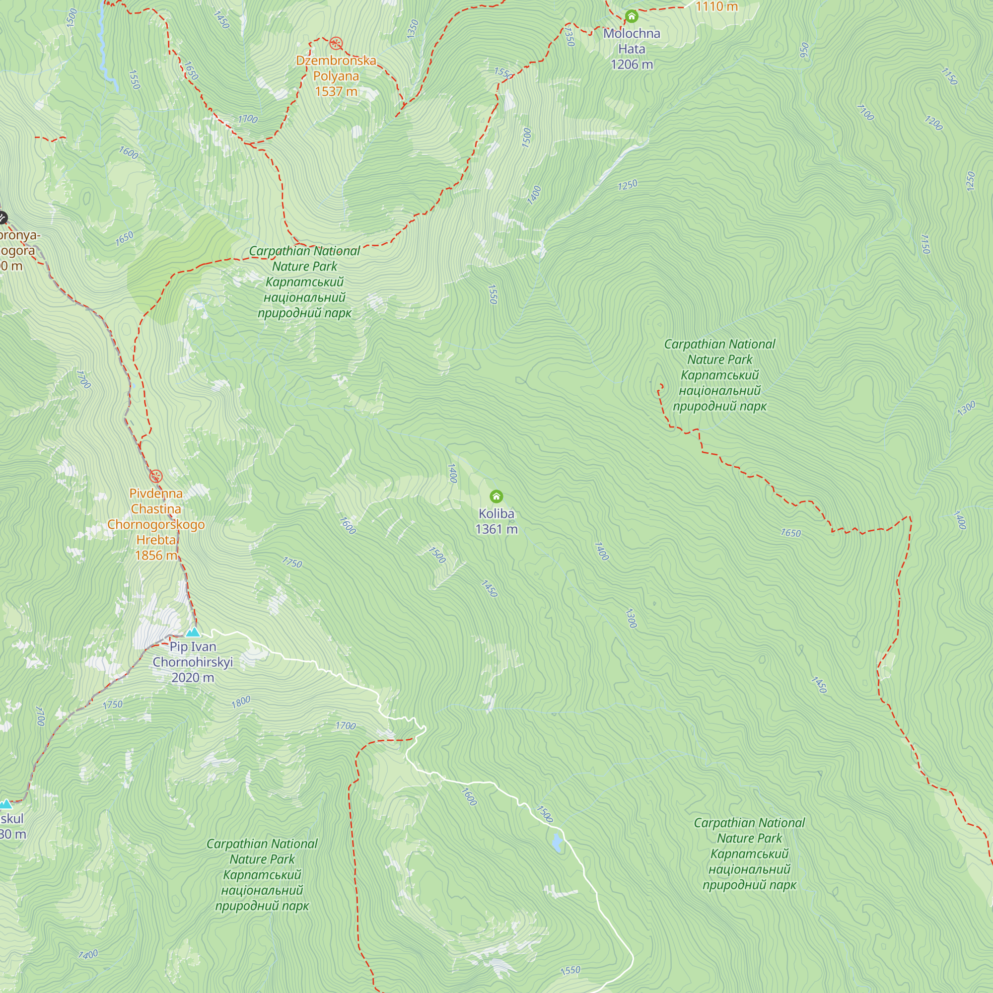 Koliba map