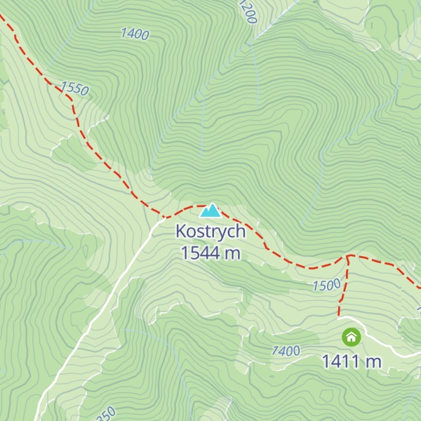 Map of Kostrych