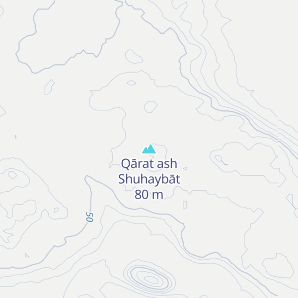 Map of Qārat ash Shuhaybāt