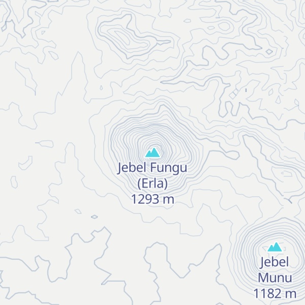 Map of Jebel Fungu (Erla)