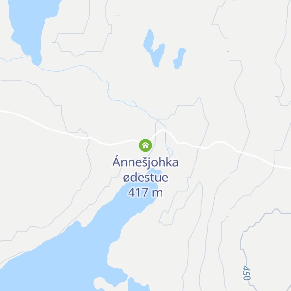 Map of Ánnešjohka ødestue