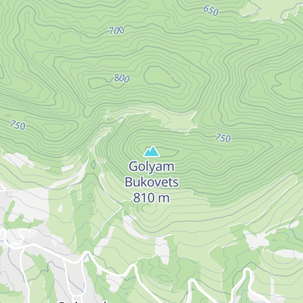 Map of Golyam Bukovets