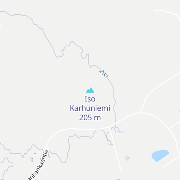 Map of Iso Karhuniemi