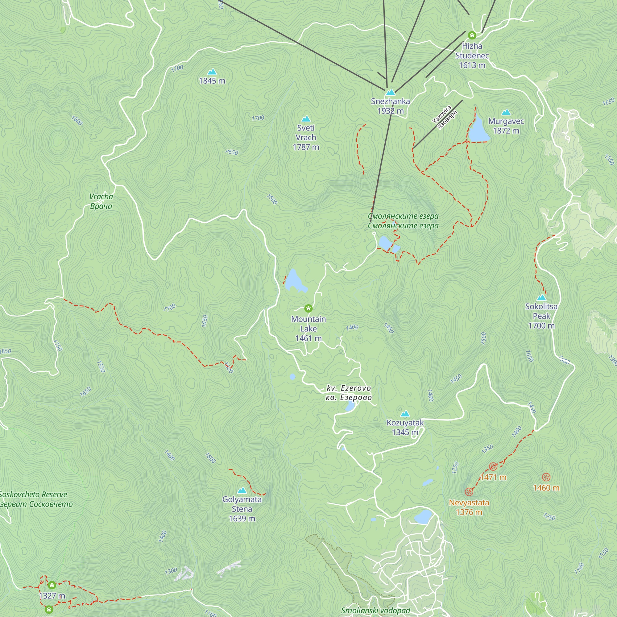 Mountain Lake map