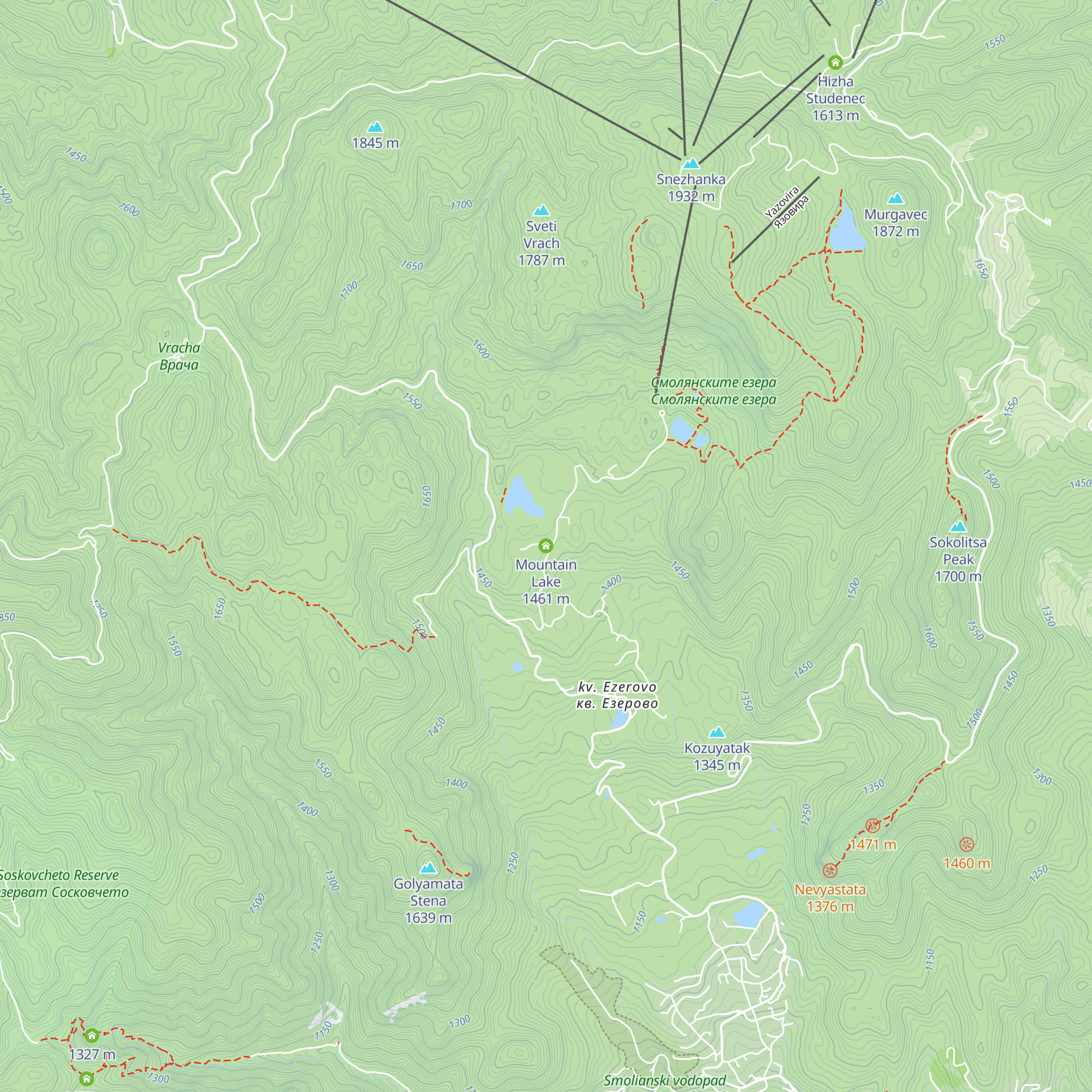 Mountain Lake map