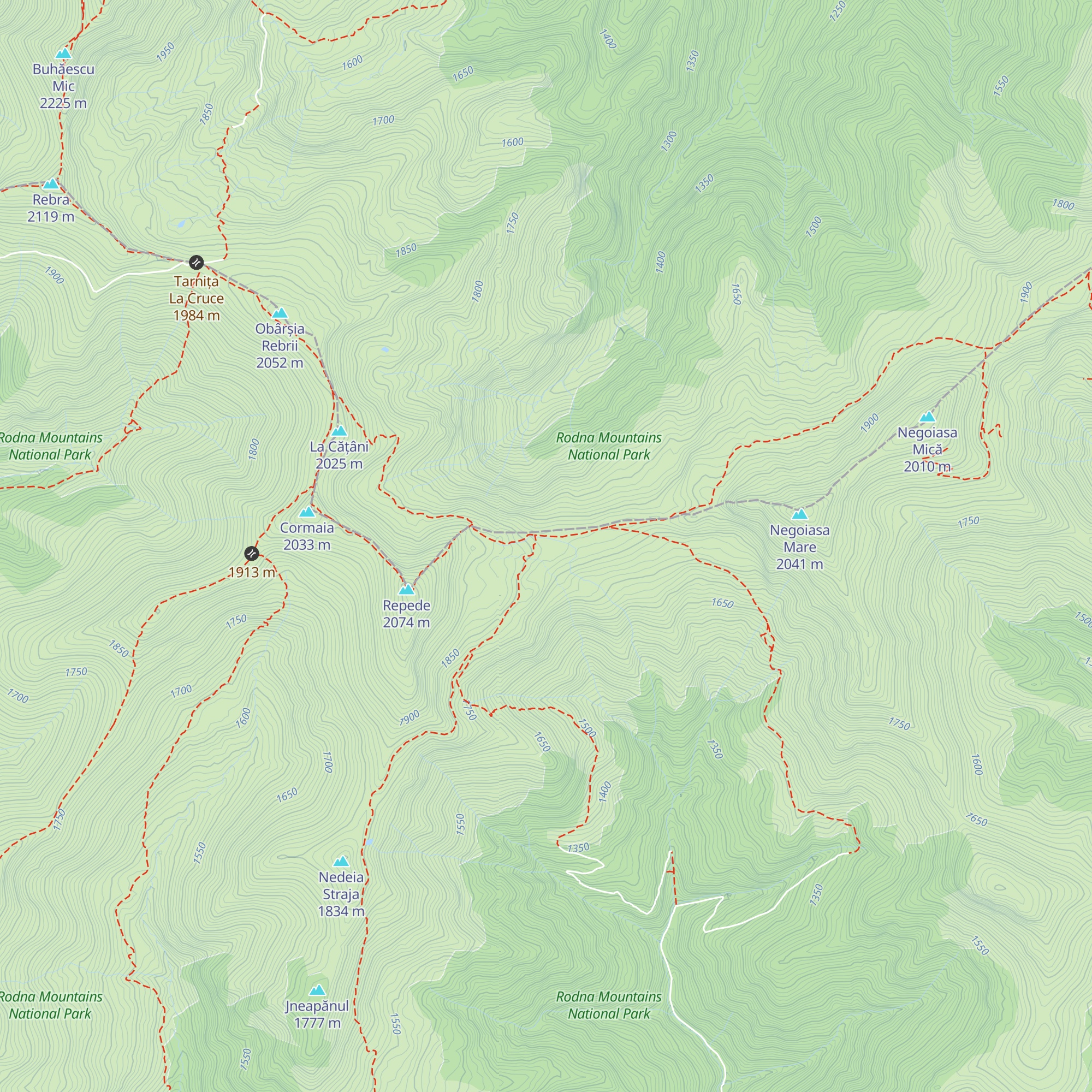 Refugiul La Cărți map
