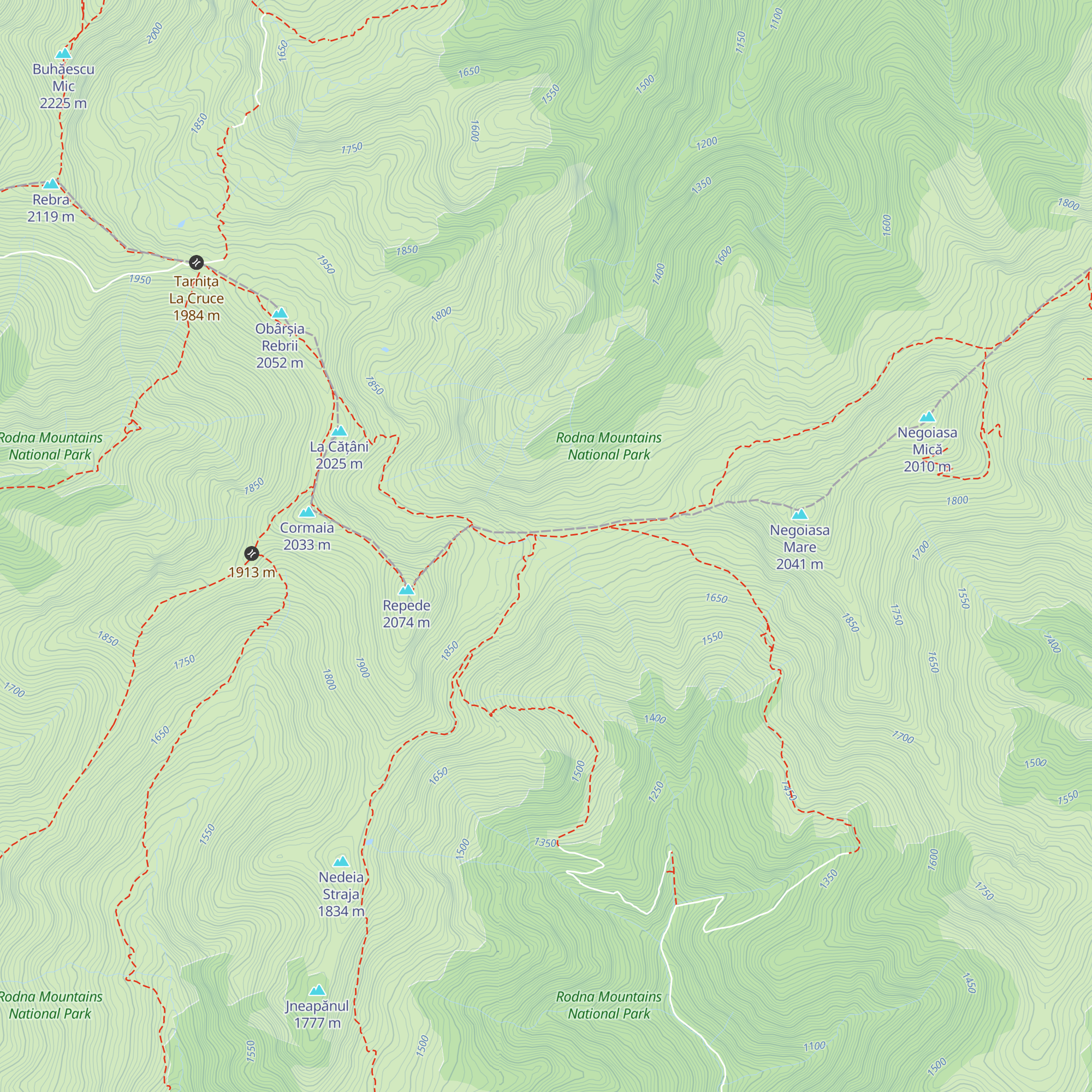 Refugiul La Cărți map