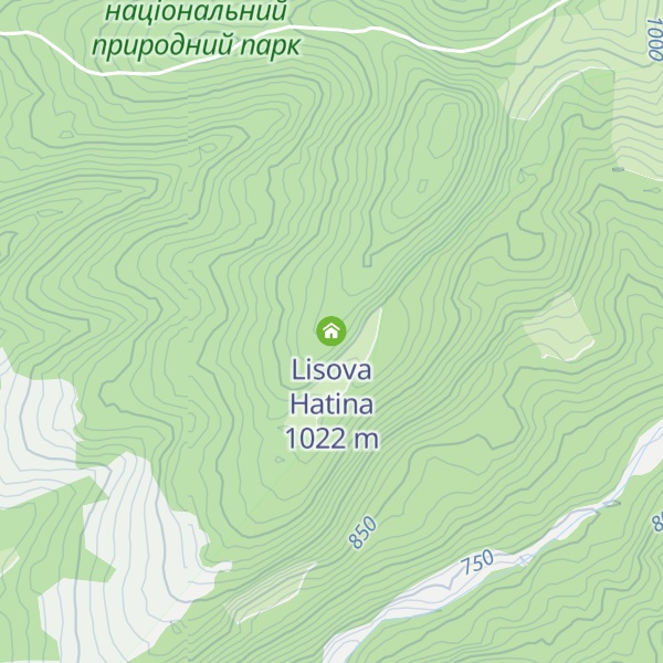 Map of Lisova Hatina
