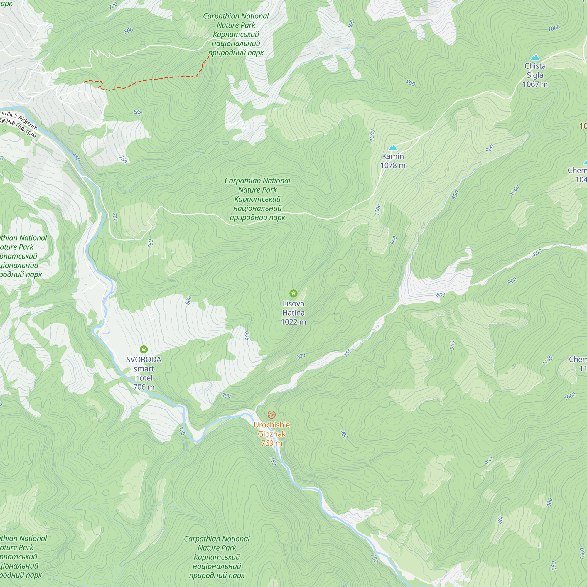 Lisova Hatina map