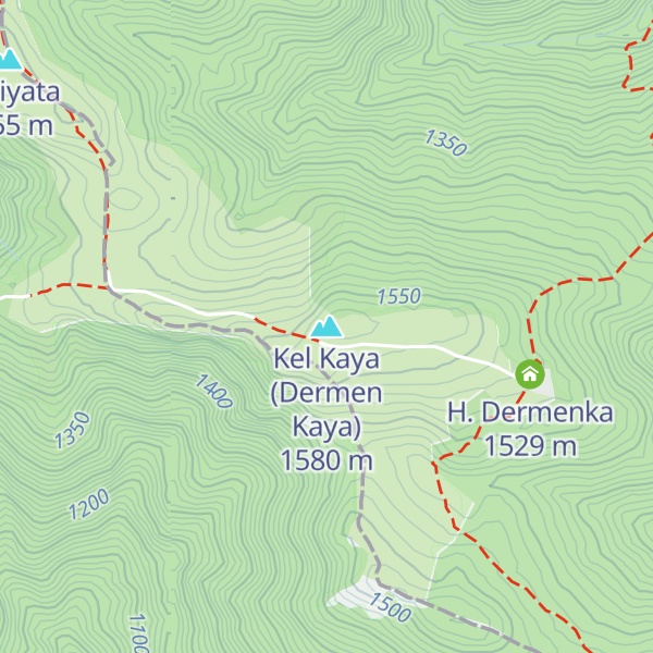 Map of Kel Kaya (Dermen Kaya)