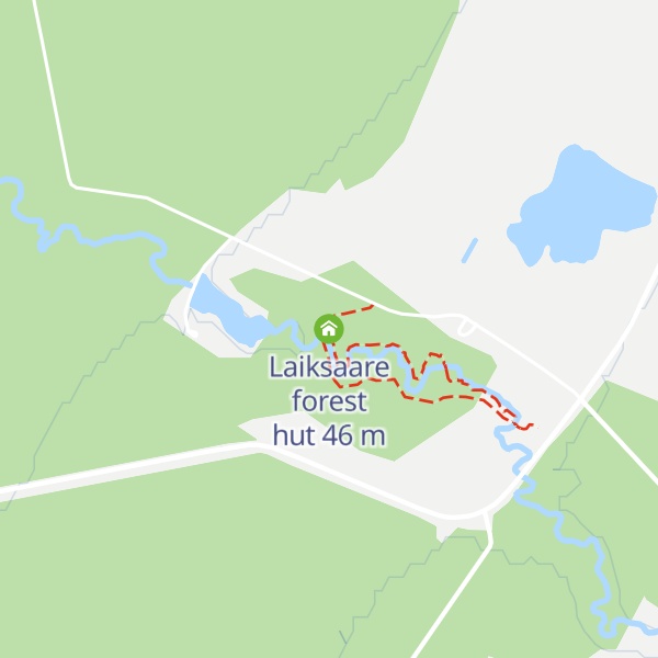 Map of Laiksaare forest hut