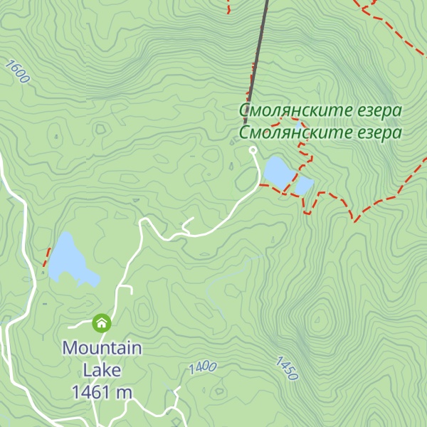 Map of Smolyanski Ezera