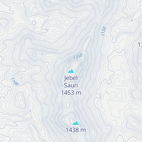 Map of Jebel Sauri