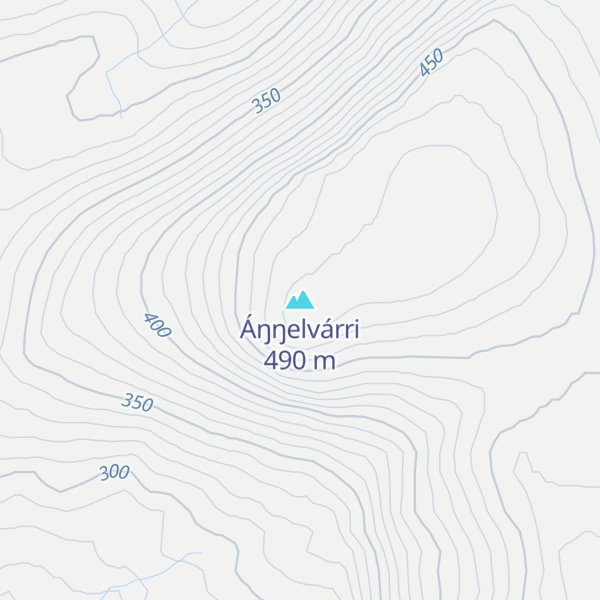 Map of Áŋŋelvárri