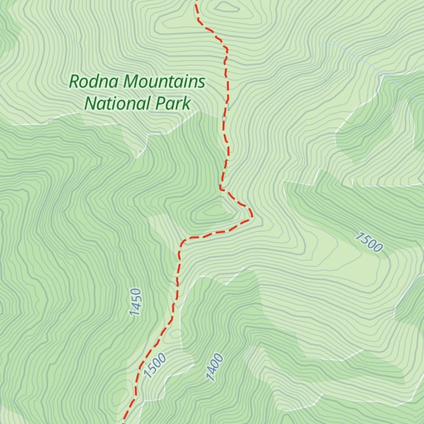 Map of Muntele Cucului