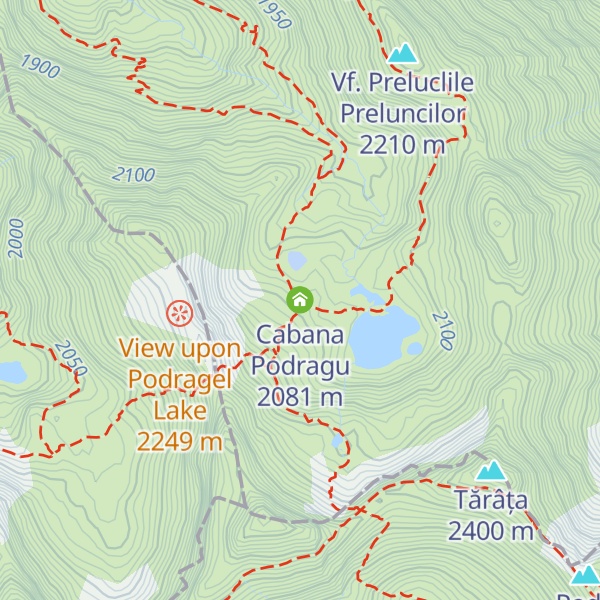 Map of Cabana Podragu