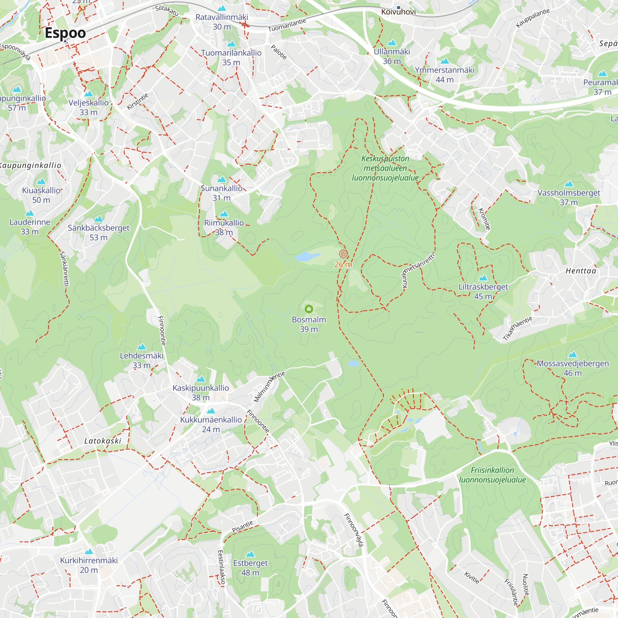 Bosmalm map