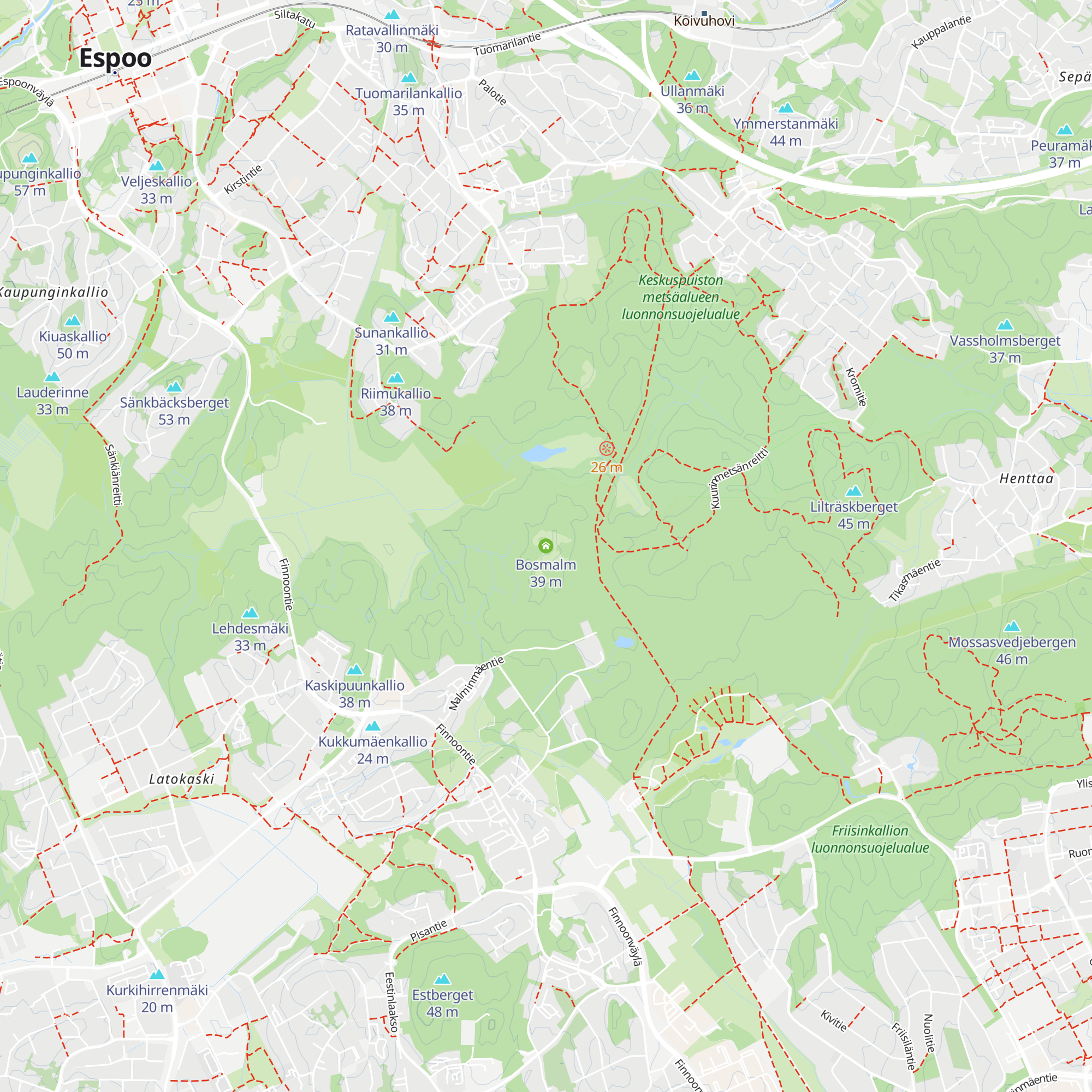 Bosmalm map
