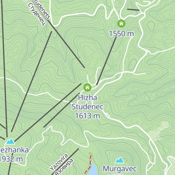 Map of Hizha Studenec