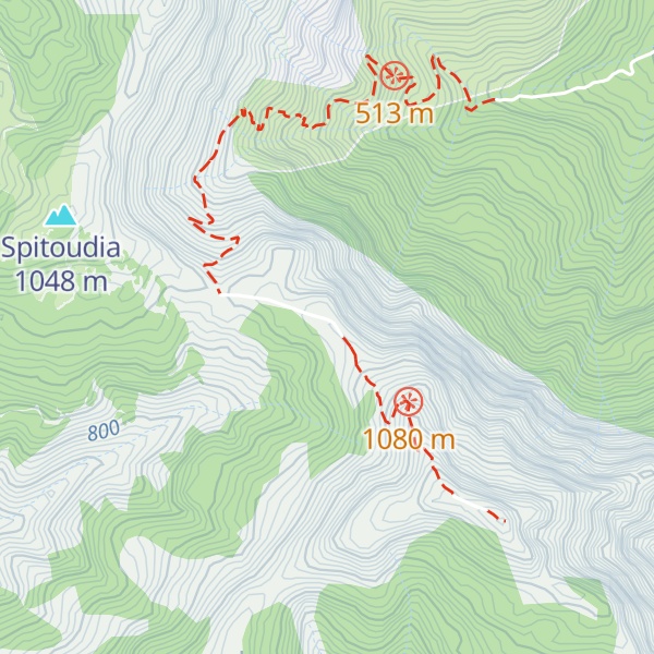 Map of "Yiannis Panagiotou" Refuge