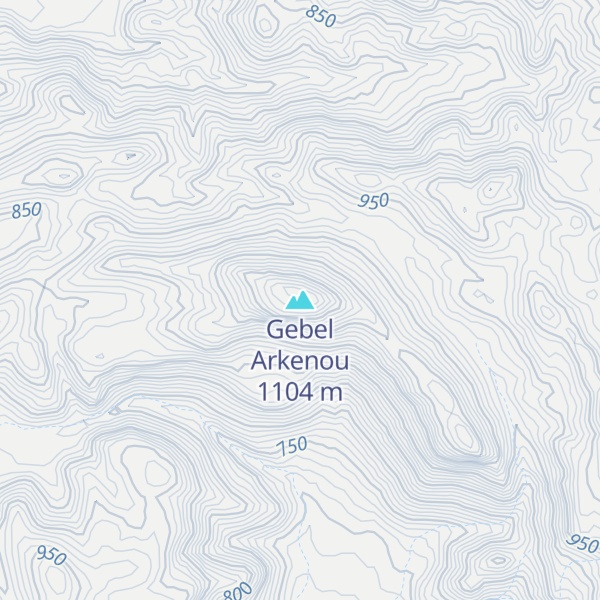 Map of Gebel Arkenou
