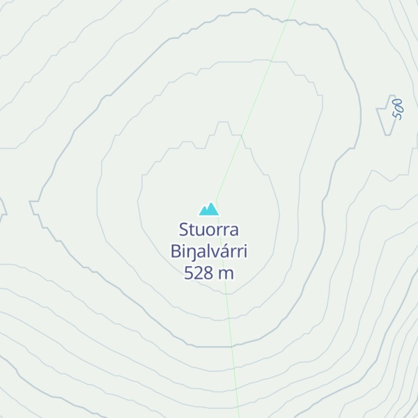 Map of Stuorra Biŋalvárri
