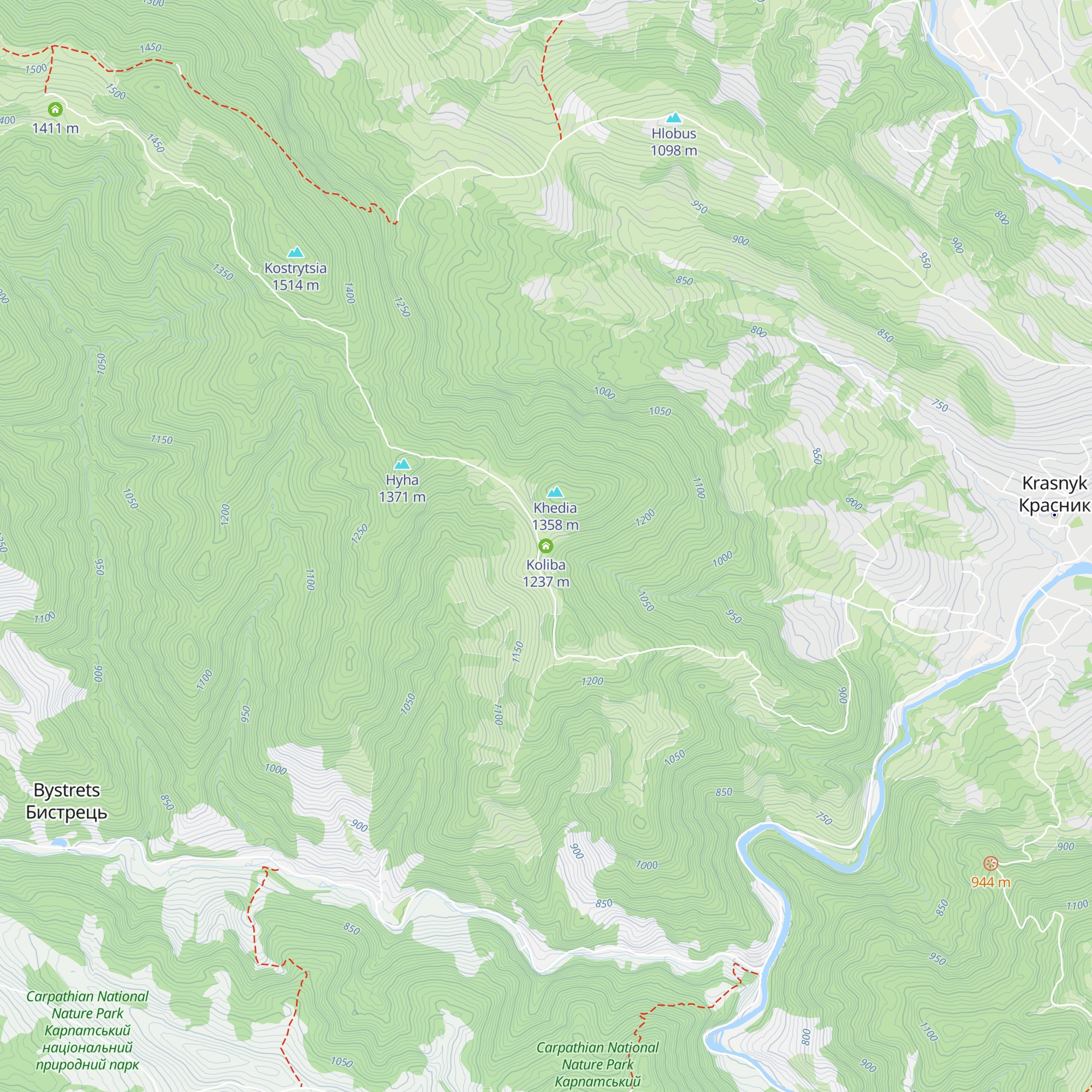 Koliba map