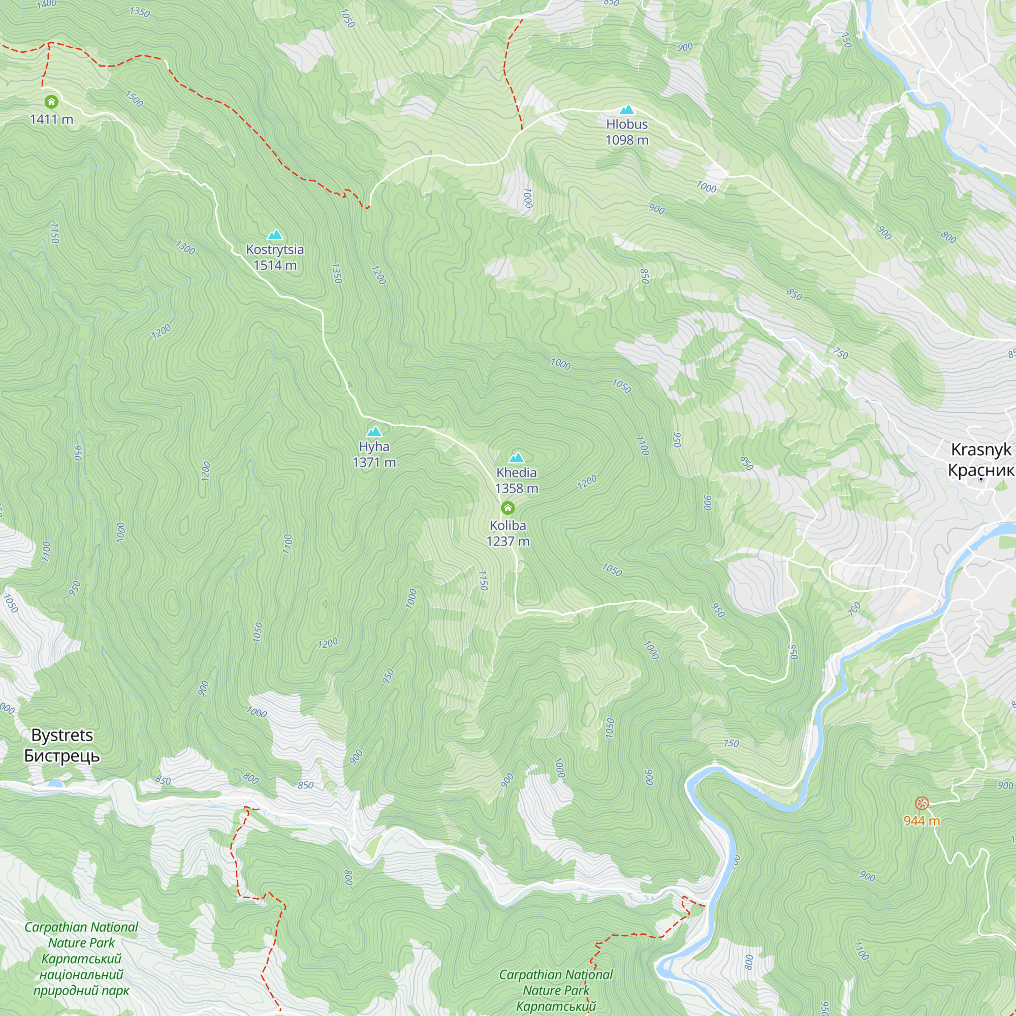 Koliba map