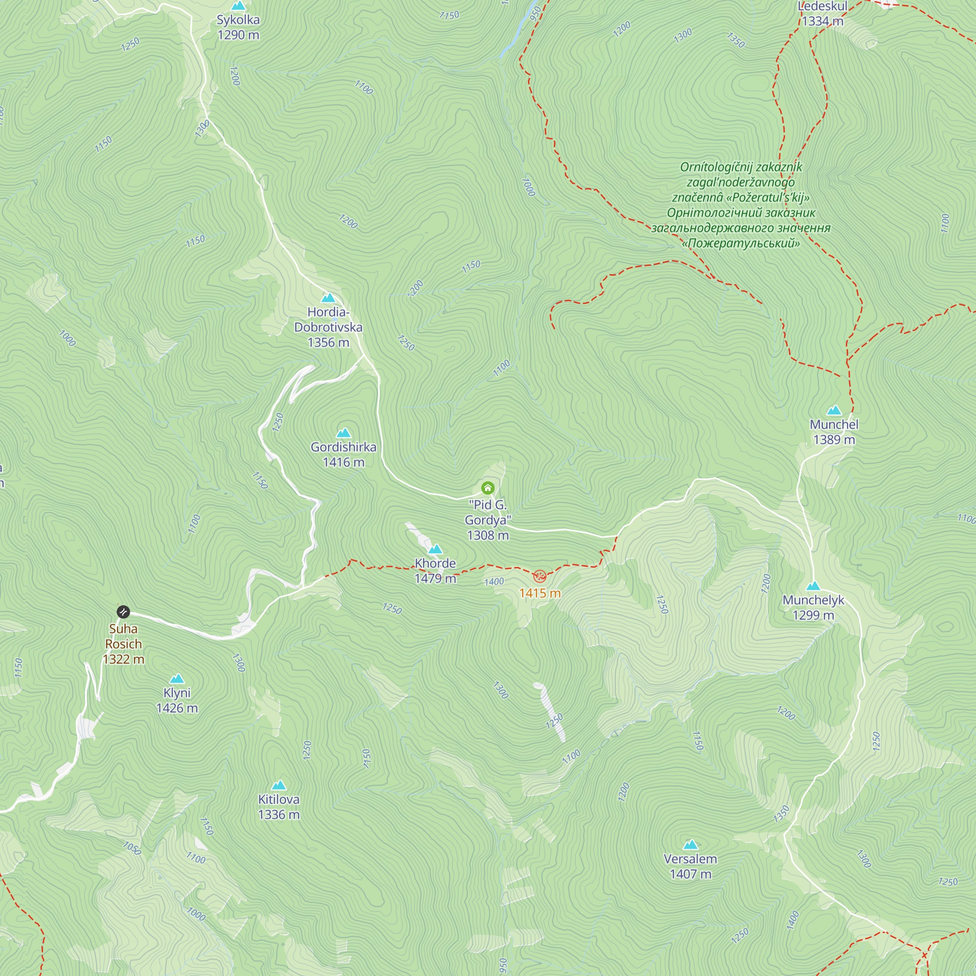 "Pid G. Gordya" map