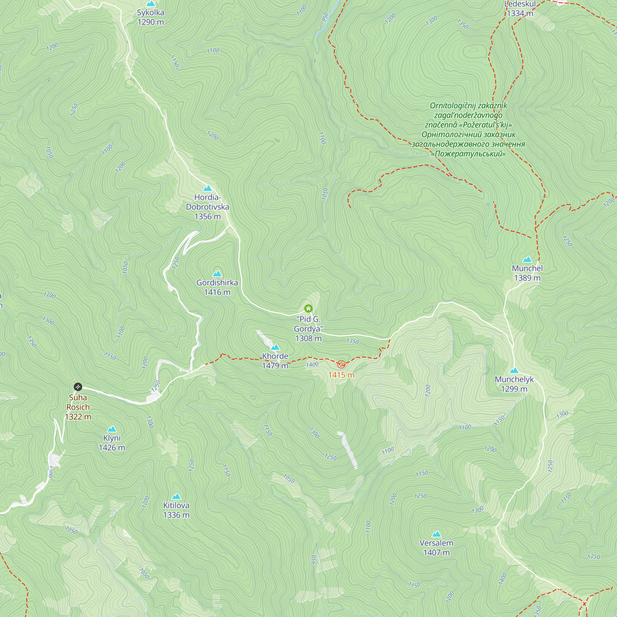 "Pid G. Gordya" map
