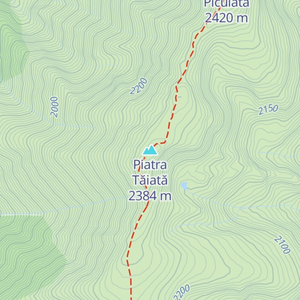 Map of Piatra Tăiată