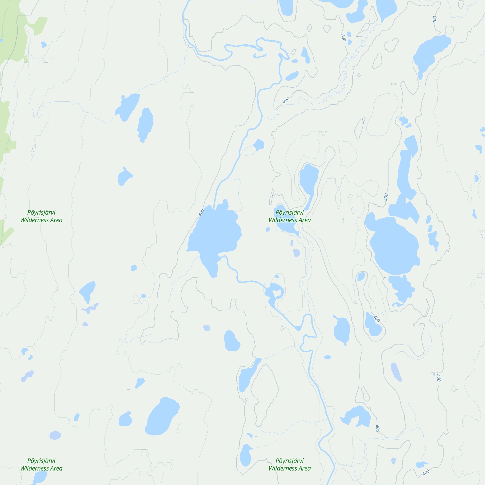 Naltijärvi Open Wilderness Hut map