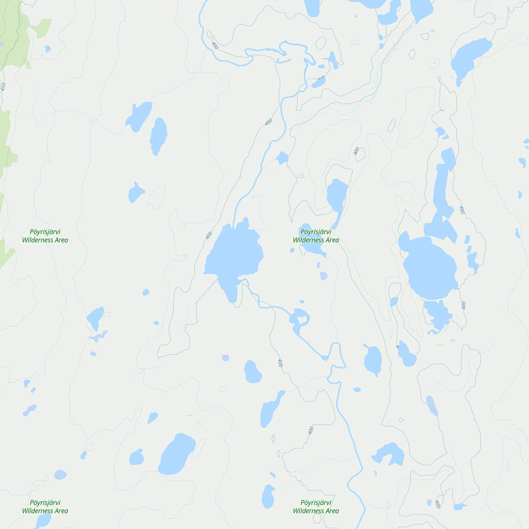 Naltijärvi Open Wilderness Hut map