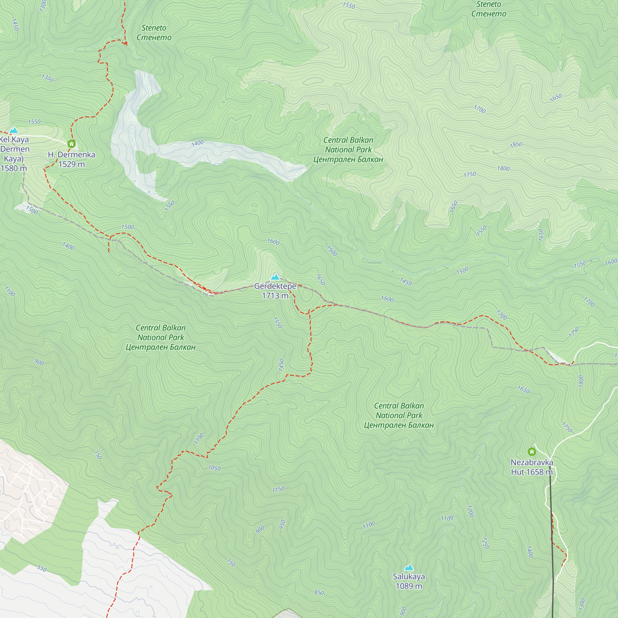 Shelter Gerdektepe map