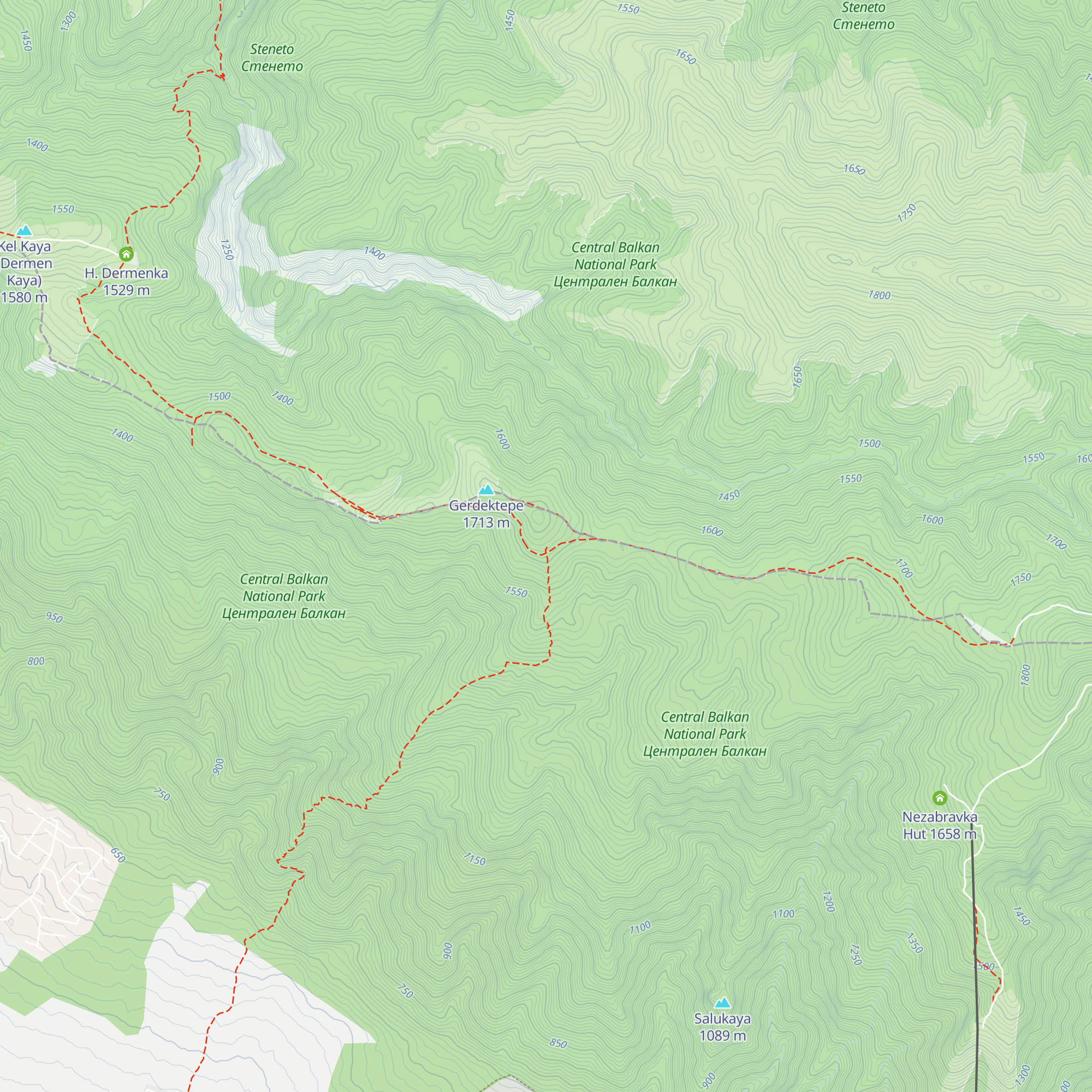 Shelter Gerdektepe map