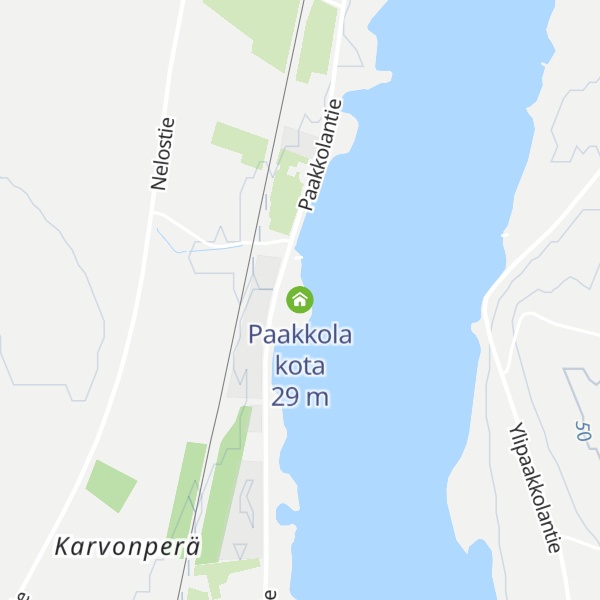 Map of Paakkola kota