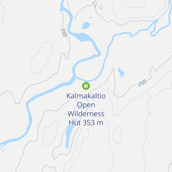 Map of Kalmakaltio Open Wilderness Hut