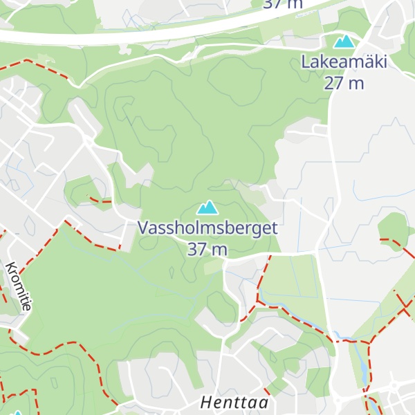 Map of Vassholmsberget