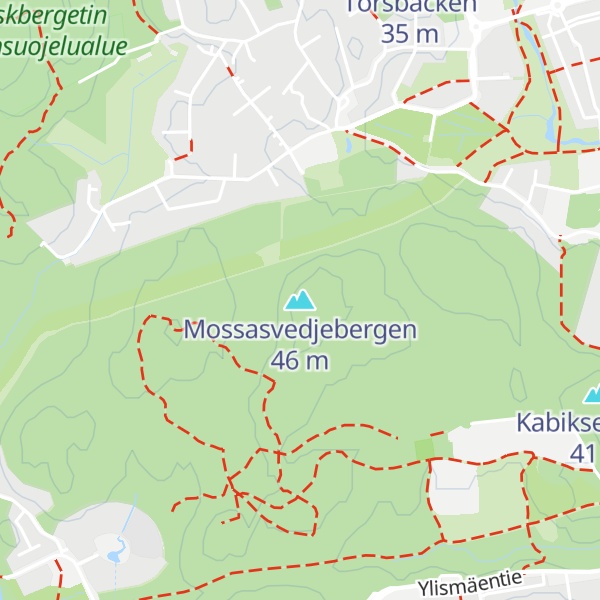 Map of Mossasvedjebergen