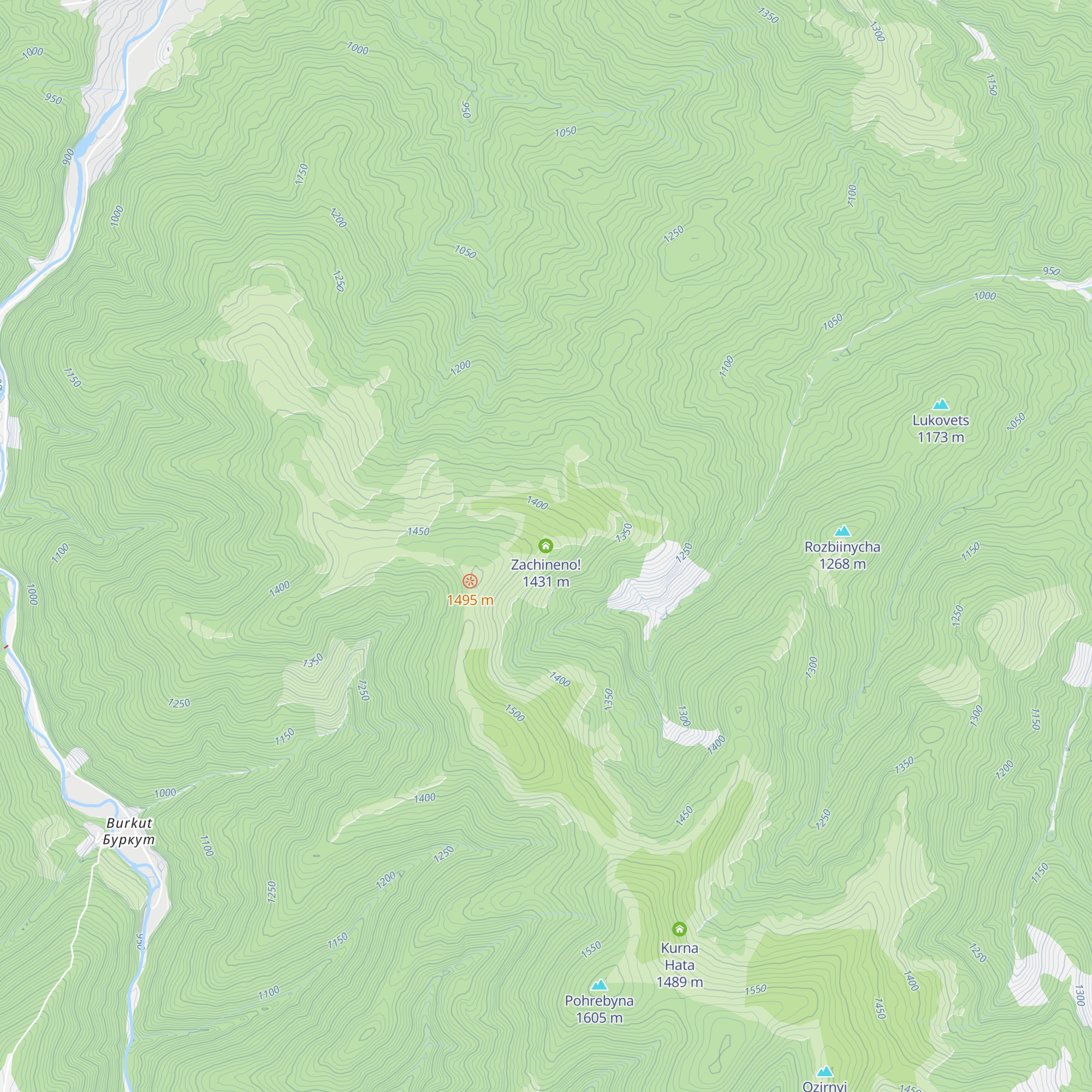 Zachineno! map