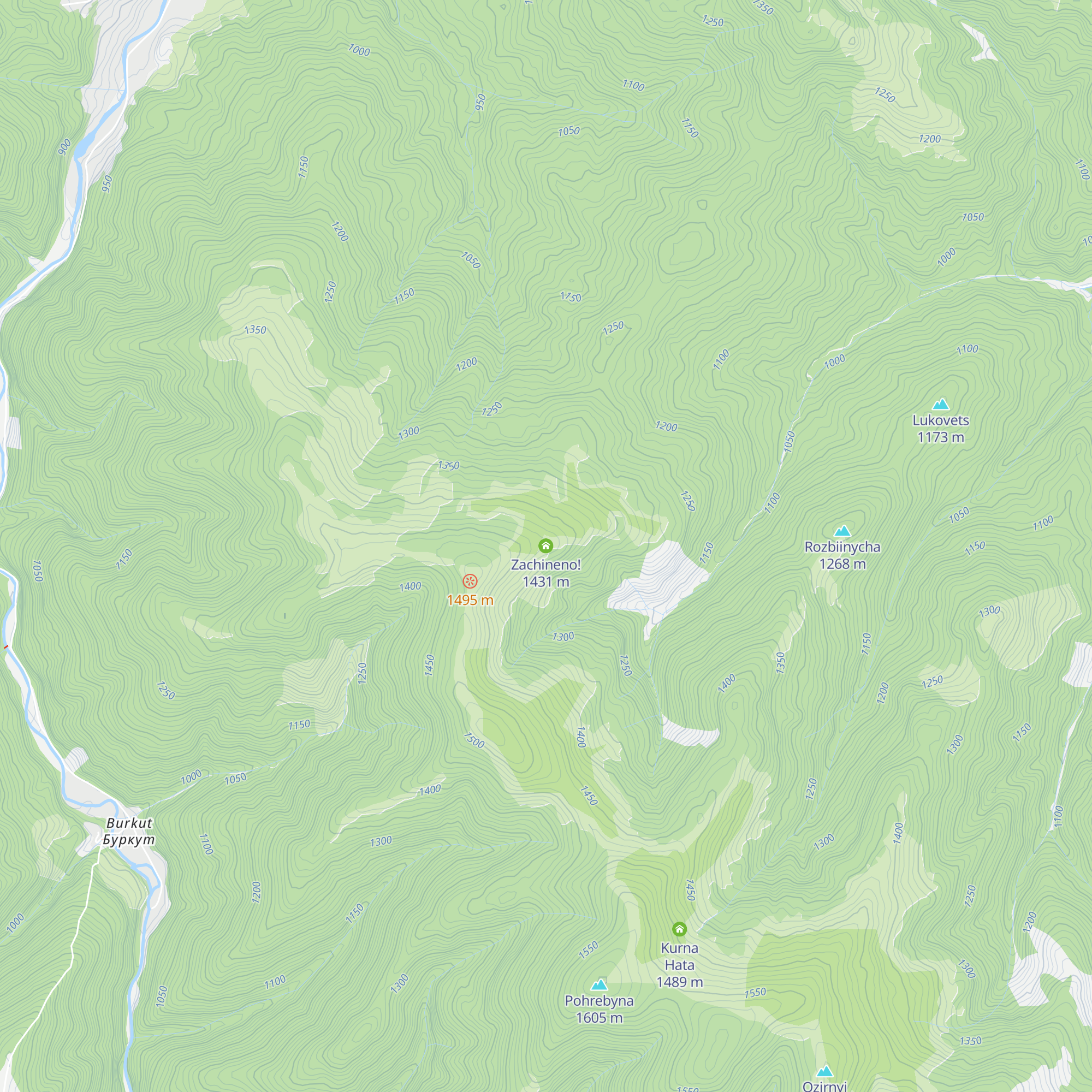 Zachineno! map