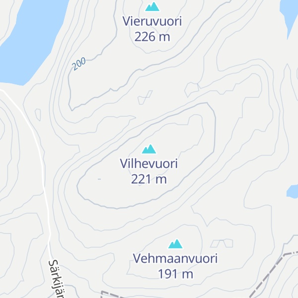 Map of Vilhevuori