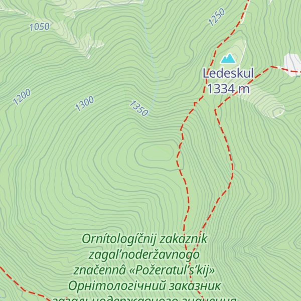 Map of Lysyna Kosmatska