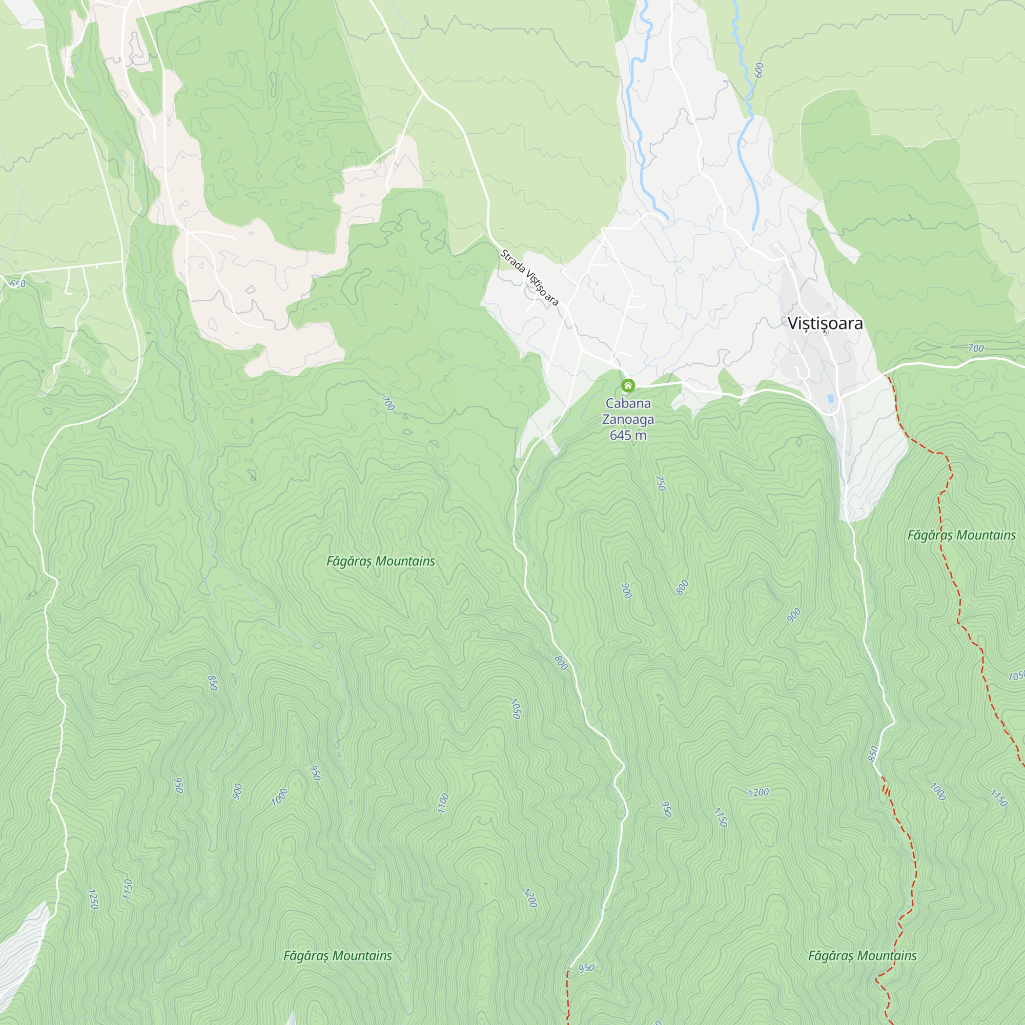 Cabana Iubea map