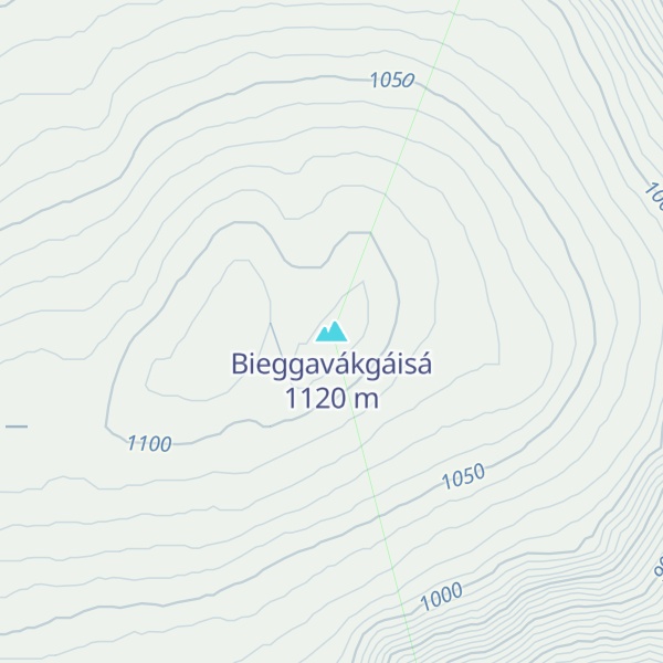 Map of Bieggavákgáisá