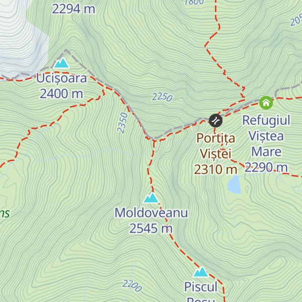 Map of Viștea Mare