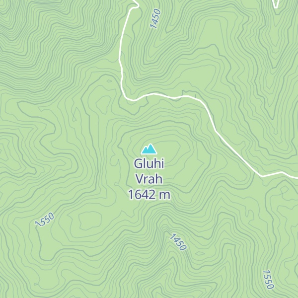 Map of Gluhi Vrah