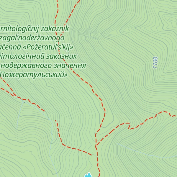 Map of Pozheretul