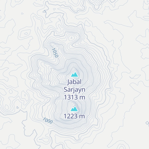 Map of Jabal Sarjayn